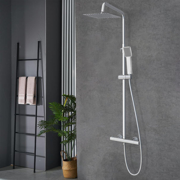 Belfry Bathroom Orviston Thermostatic Shower With Fixed Shower Head